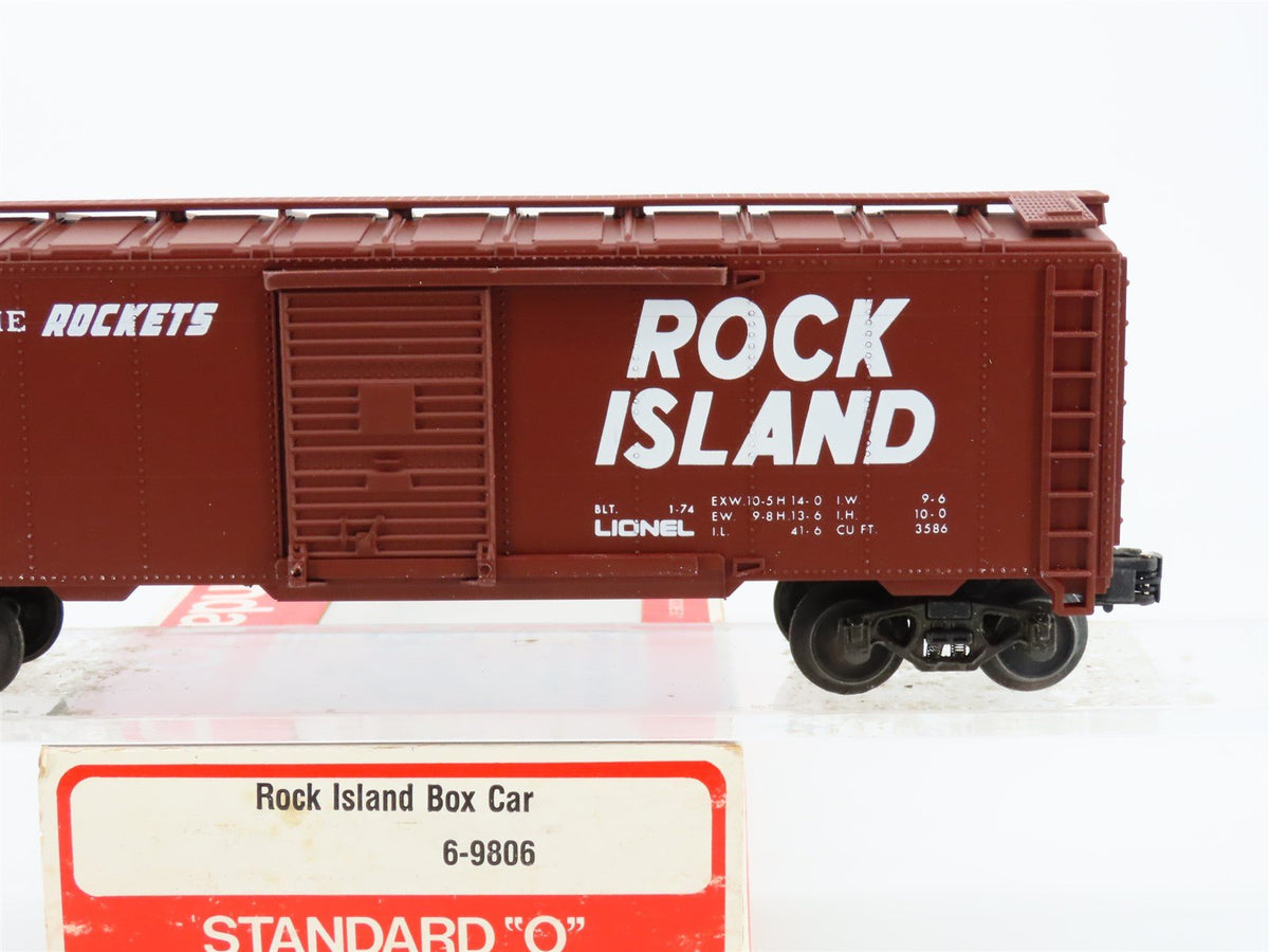 O Gauge 3-Rail Lionel #6-9806 RI Rock Island &quot;Route Of The Rockets&quot; Box Car 9806