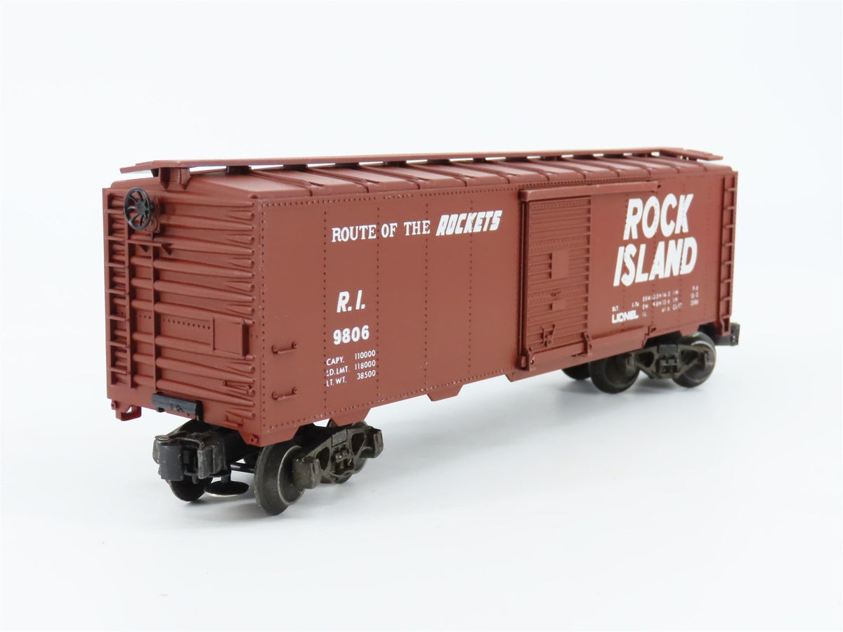 O Gauge 3-Rail Lionel #6-9806 RI Rock Island &quot;Route Of The Rockets&quot; Box Car 9806