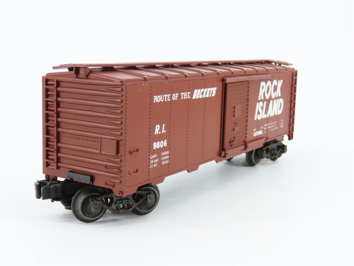 O Gauge 3-Rail Lionel #6-9806 RI Rock Island &quot;Route Of The Rockets&quot; Box Car 9806