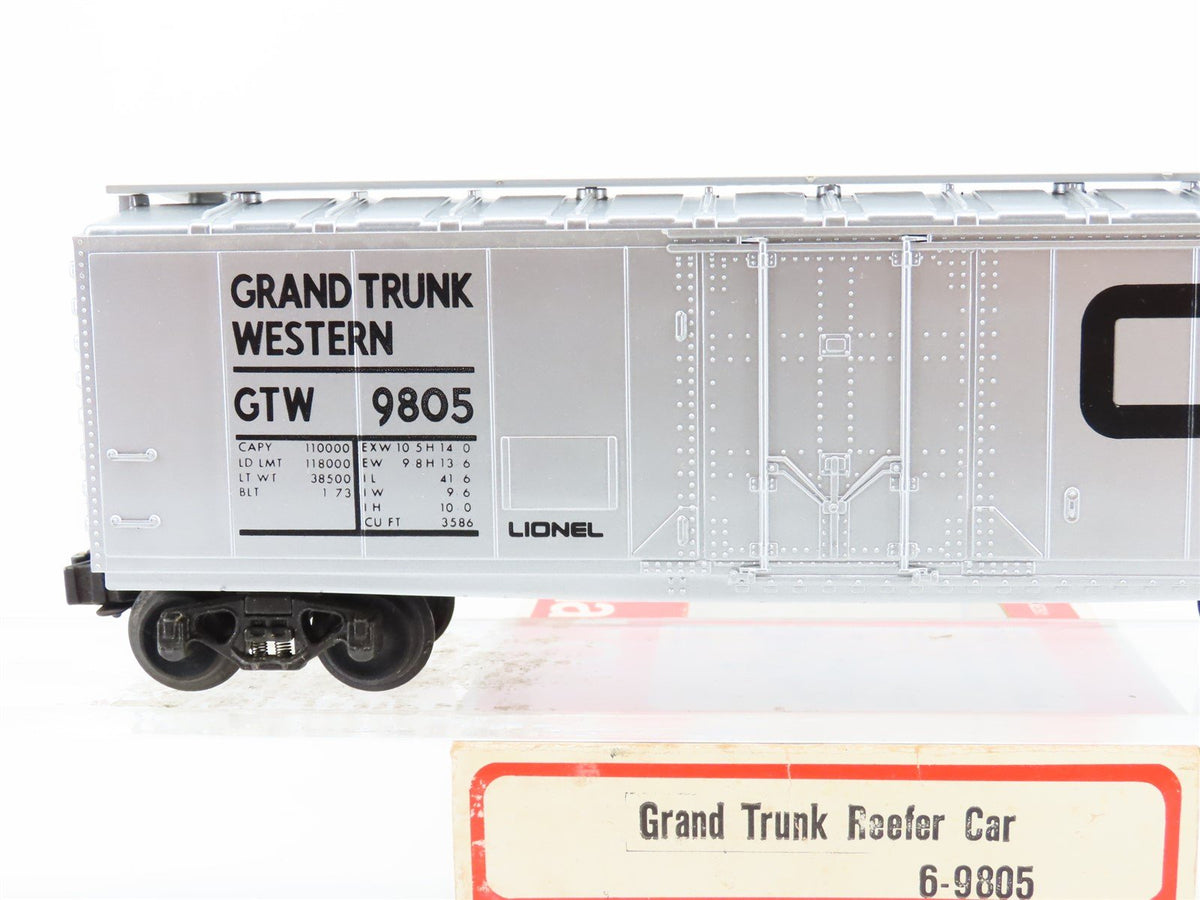 O Gauge 3-Rail Lionel 6-9805 GTW Grand Trunk Western Reefer #9805