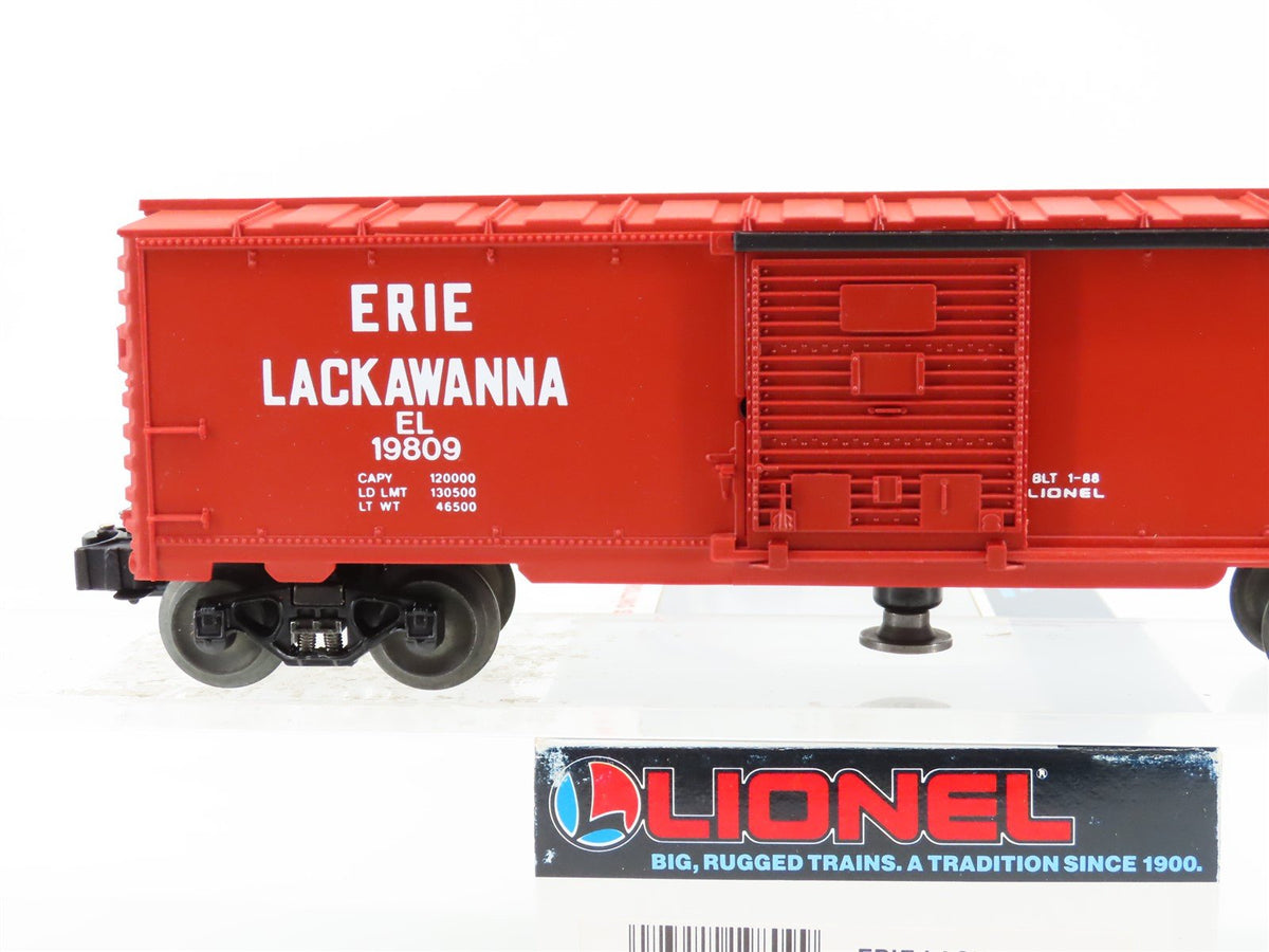 O Gauge 3-Rail Lionel #6-19809 EL Erie Lackawanna Operating Box Car #19809