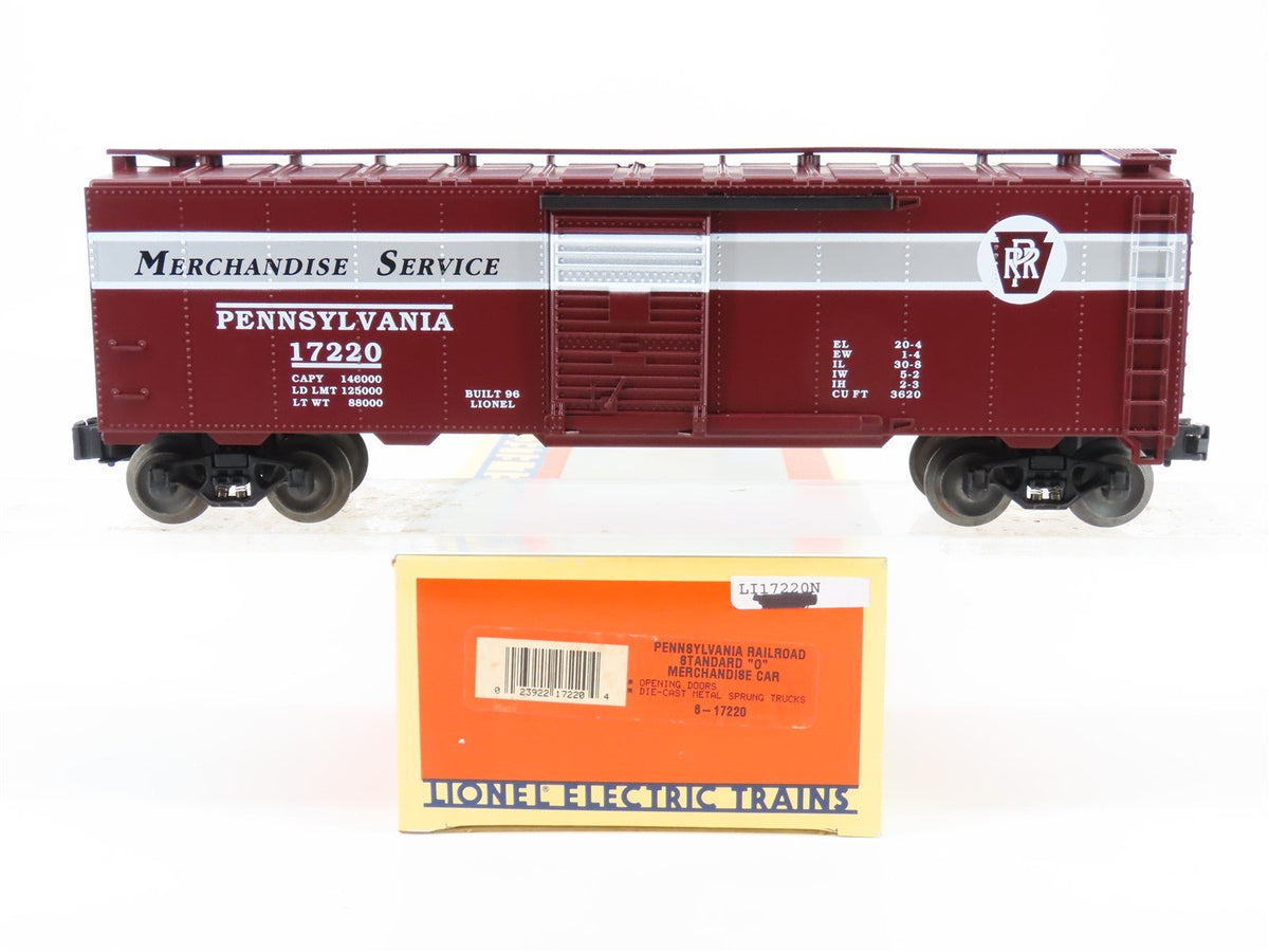 O Gauge 3-Rail Lionel #6-17220 PRR Pennsylvania &quot;Merchandise Service&quot; Box Car