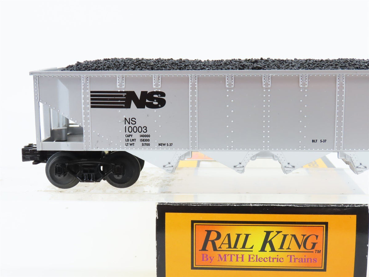 O Gauge 3-Rail MTH Rail King #30-7510 NS Norfolk Southern 4-Bay Hopper #10003