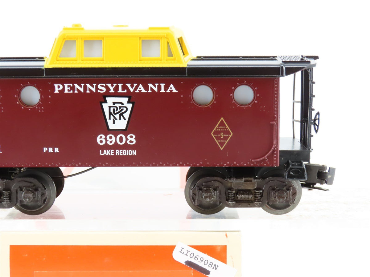 O Gauge 3-Rail Lionel #6-6908 PRR Pennsylvania Illuminated Porthole Caboose