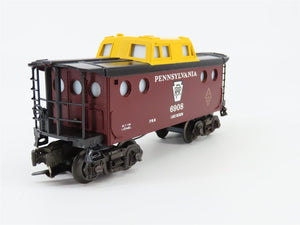 O Gauge 3-Rail Lionel #6-6908 PRR Pennsylvania Illuminated Porthole Caboose