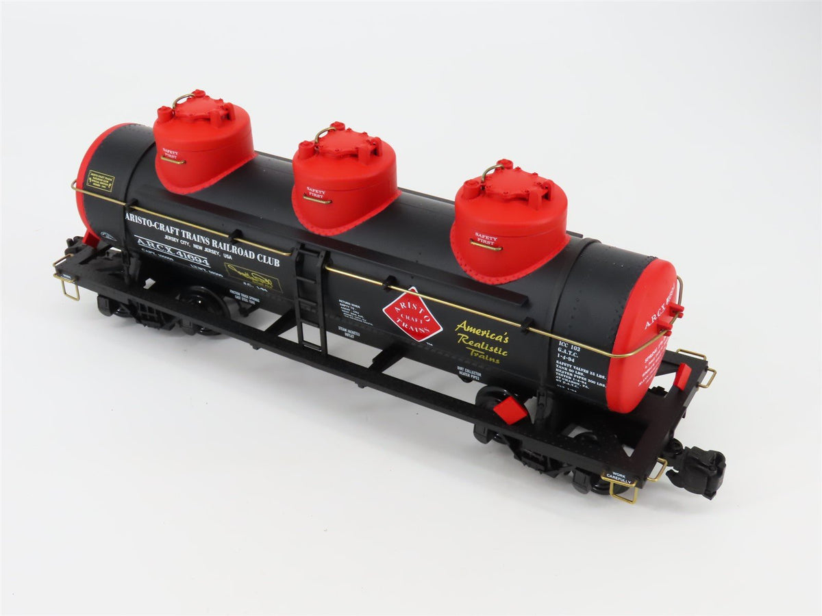 G Scale Aristocraft ART-41694 ARCX Aristo-Craft Trains RR Club 3-Dome Tank Car