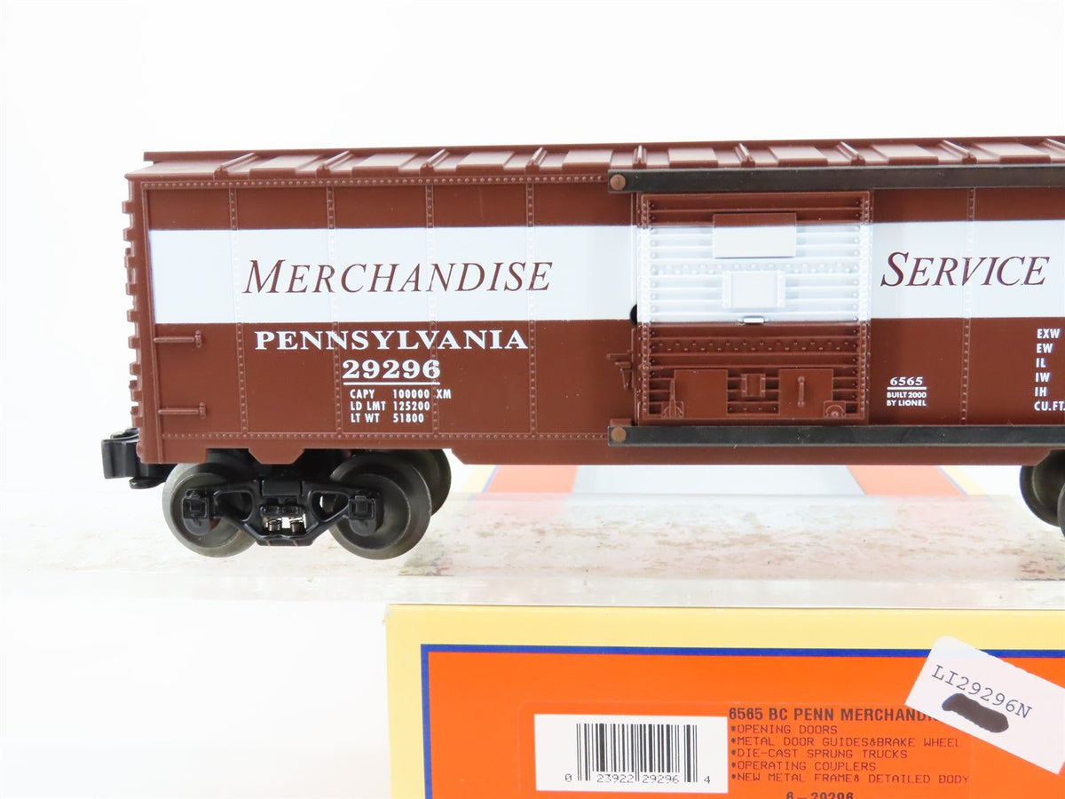 O Gauge 3-Rail Lionel 6565 #6-29296 PRR Pennsylvania &quot;Merchandise&quot; Box Car