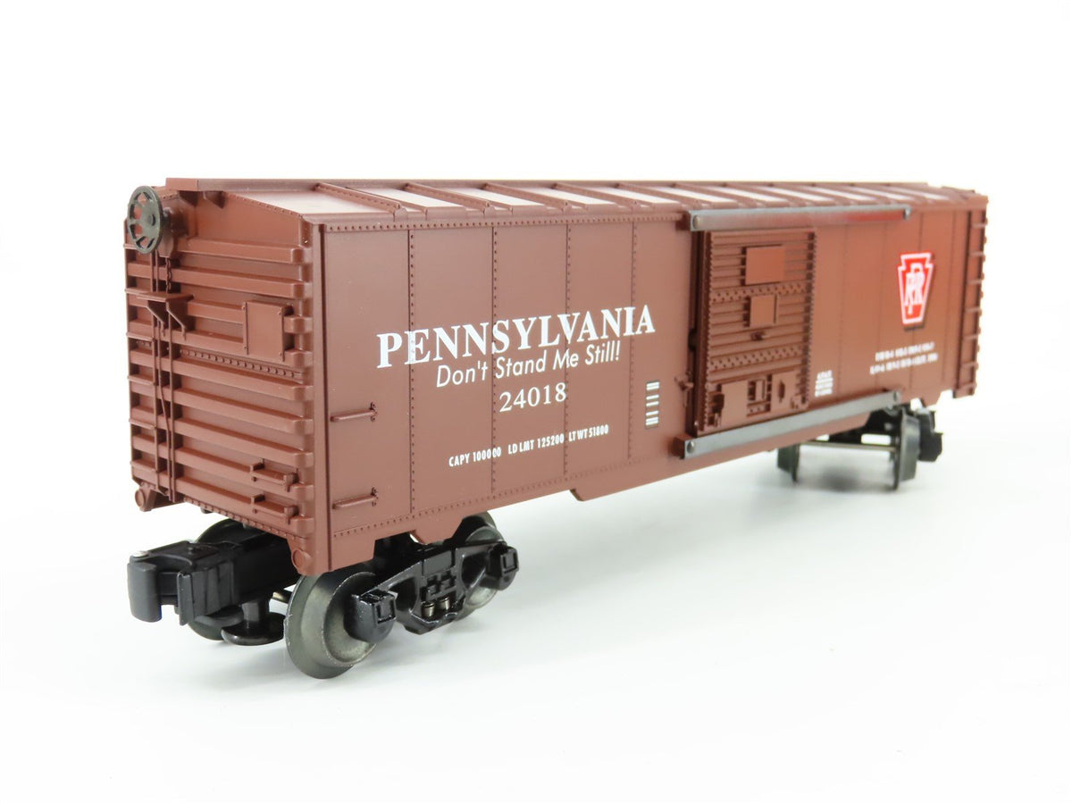 O Gauge 3-Rail Lionel 6565 #6-29295 PRR &quot;Don&#39;t Stand Me Still!&quot; Box Car #24018