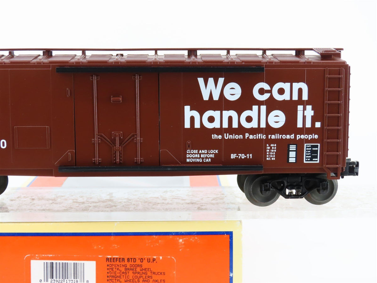 O Gauge 3-Rail Lionel 6-17318 UP Union Pacific &quot;We Can Handle It&quot; Reefer #170650