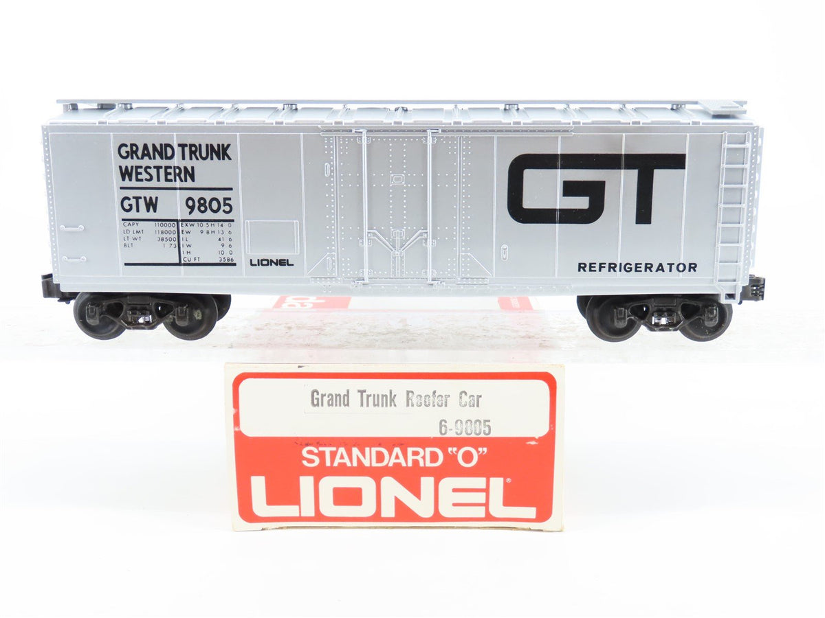 O Gauge 3-Rail Lionel 6-9805 GTW Grand Trunk Western Reefer #9805