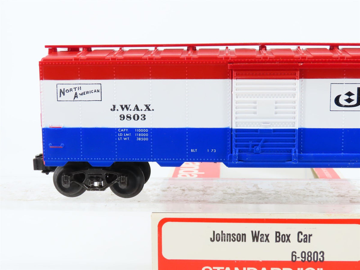 O Gauge 3-Rail Lionel 6-9803 JWAX Johnson Wax Single Door Box Car #9803