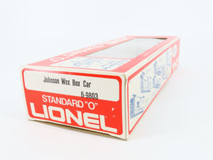 O Gauge 3-Rail Lionel 6-9803 JWAX Johnson Wax Single Door Box Car #9803