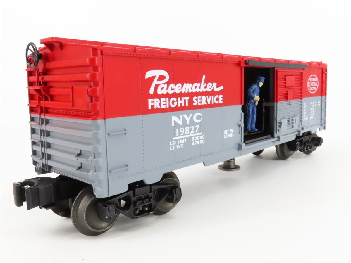 O Gauge 3-Rail Lionel 6-19827 NYC New York Central &quot;Pacemaker&quot; Operating Box Car