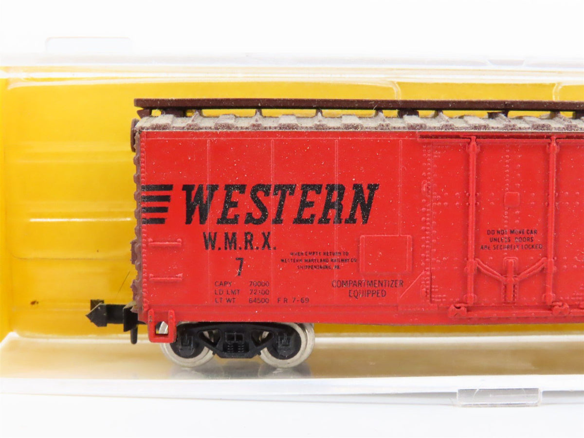 N Scale Atlas 3305 WMRX Western Maryland 40&#39; Plug Door Boxcar #7