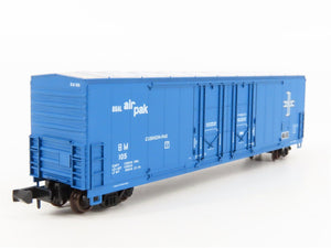 N Scale Atlas 31011 B&M Boston & Maine Evans 50' Double Plug Door Box Car #105