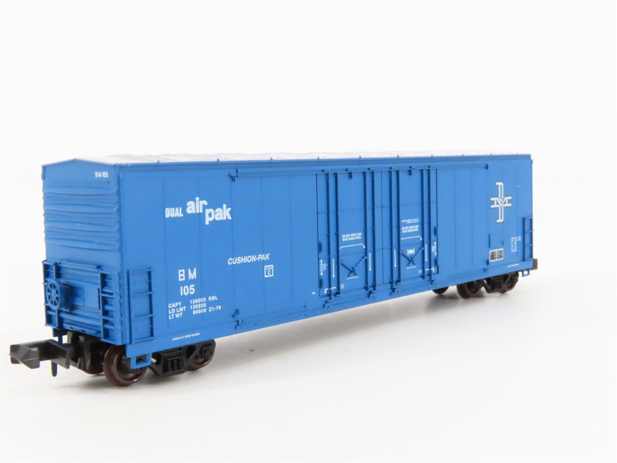 N Scale Atlas 31011 B&amp;M Boston &amp; Maine Evans 50&#39; Double Plug Door Box Car #105