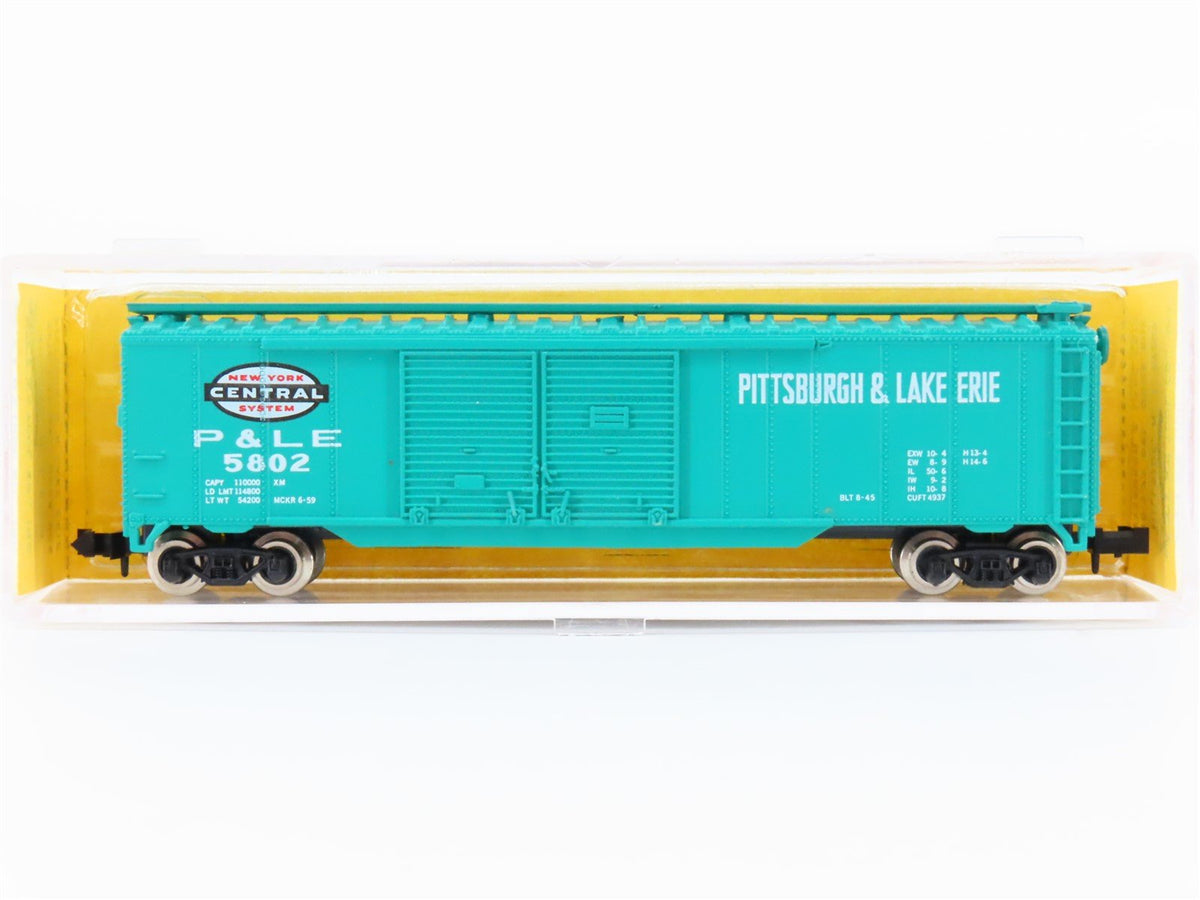 N Scale Atlas 3610 PLE Pittsburgh Lake Erie 50&#39; Double Door Boxcar #5802