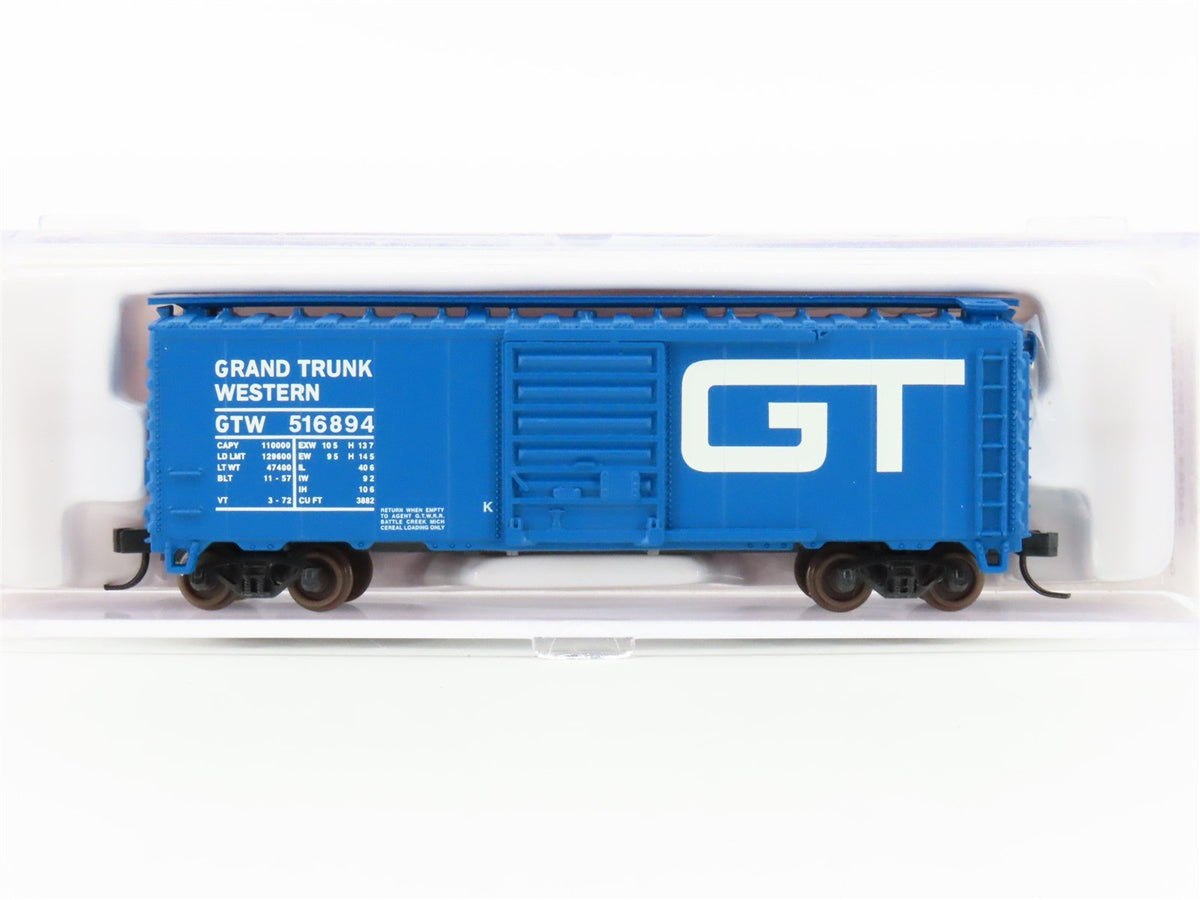 N Scale Atlas 34084 GTW Grand Trunk Western 40&#39; Standard Boxcar #516894