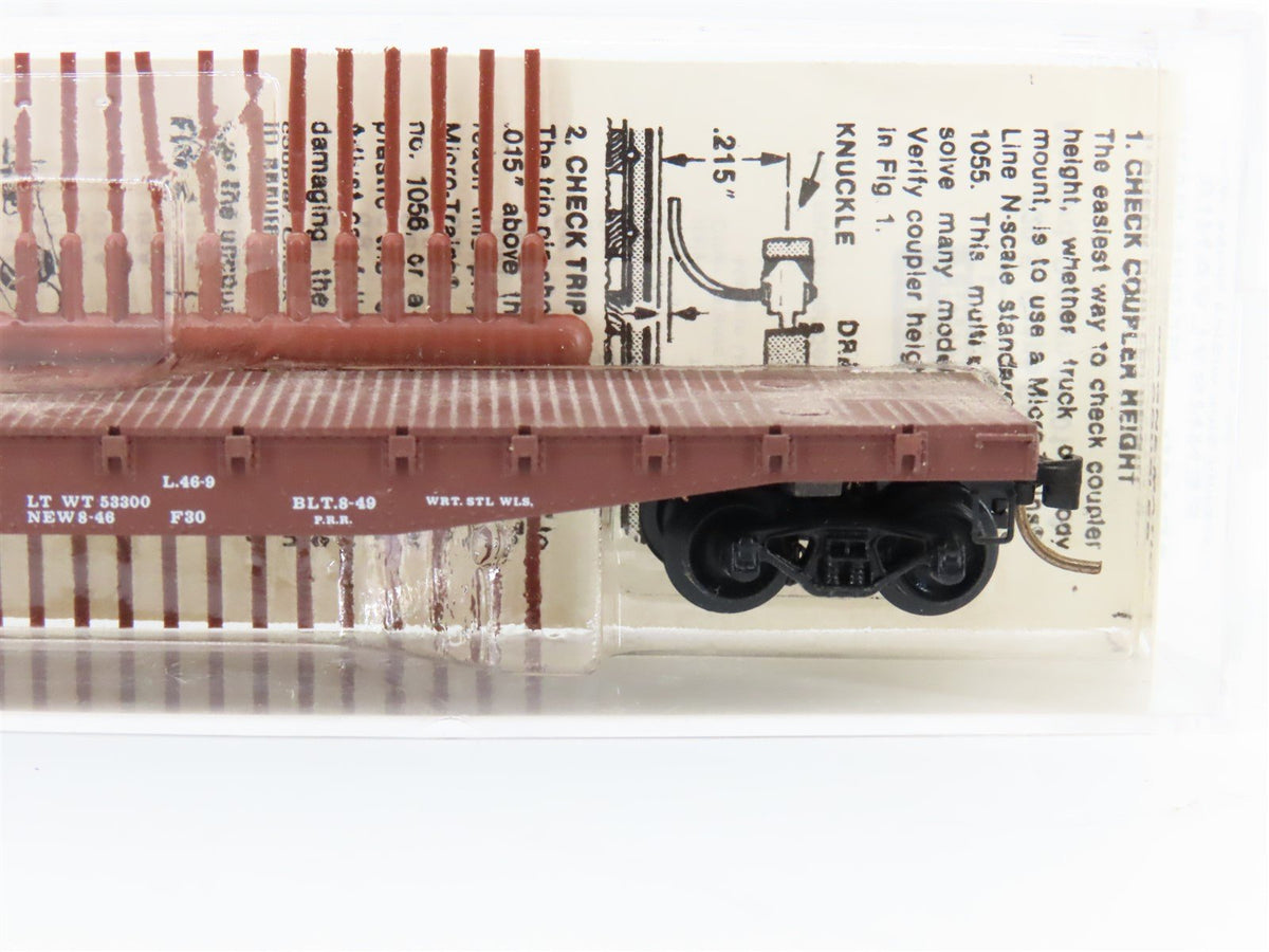 N Scale Micro-Trains MTL 45140 PRR Pennsylvania 50&#39; Flatcar #470182