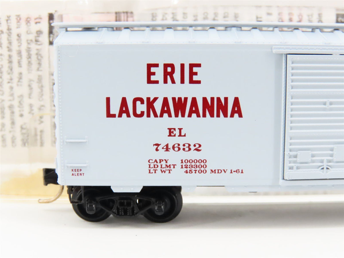 N Scale Micro-Trains MTL 20360 EL Erie Lackawanna 40&#39; Single Door Boxcar #74632