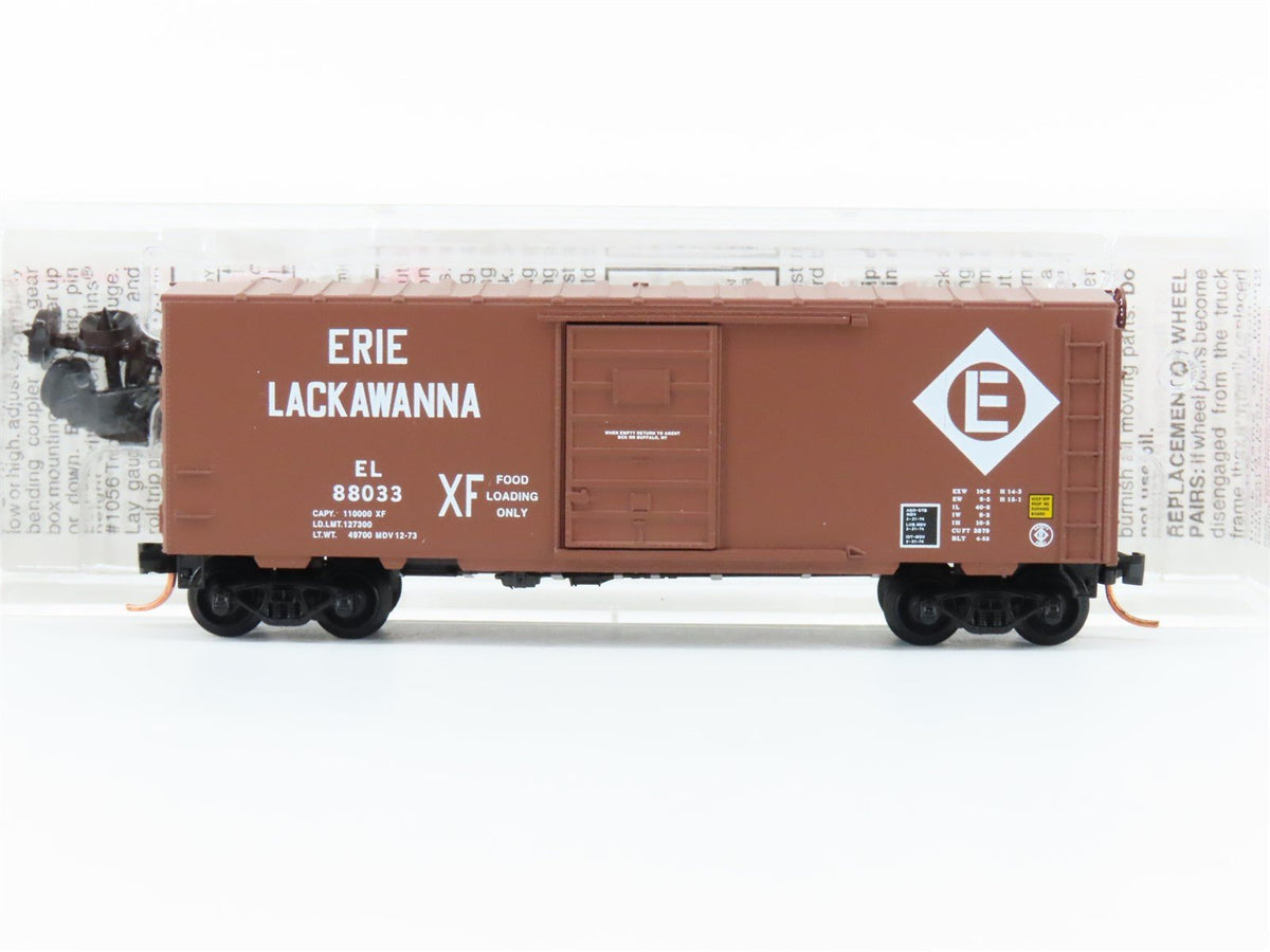 N Scale Micro-Trains MTL 73030 EL Erie Lackawanna 40&#39; Single Door Boxcar #88033