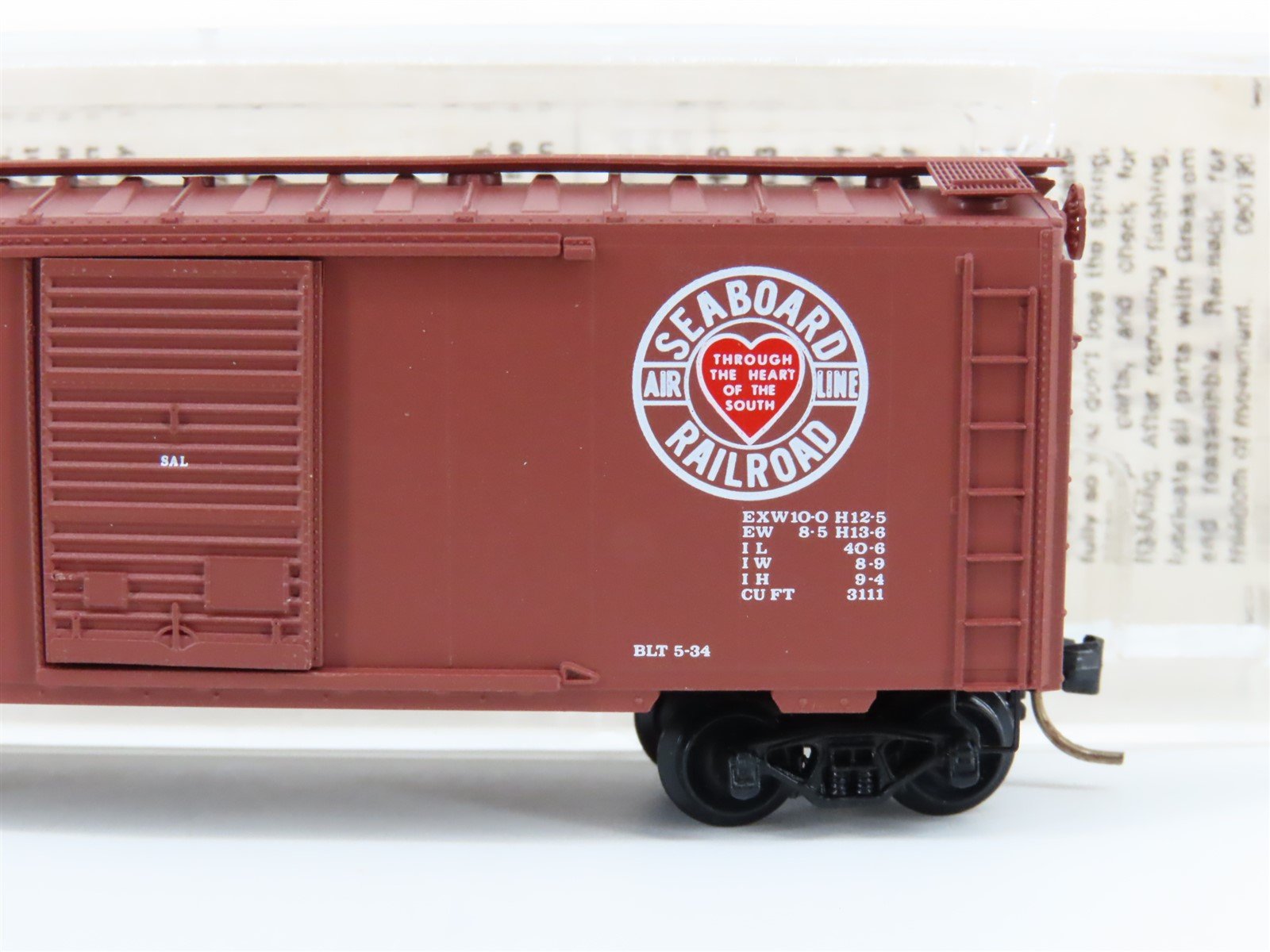 N Scale Micro-Trains MTL 20026 SAL Seaboard 40' Single Door Boxcar #17075