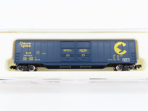 N Con-Cor 0001-5582-3 B&O Chessie System 60' Double Plug Door Box Car #489906