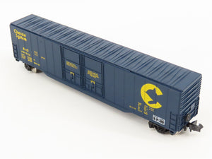 N Con-Cor 0001-5582-3 B&O Chessie System 60' Double Plug Door Box Car #489906