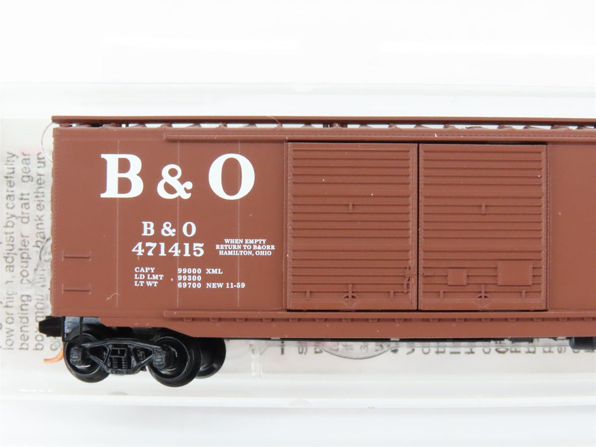 N Scale Micro-Trains MTL 34070 B&amp;O Baltimore &amp; Ohio 50&#39; Standard Boxcar #471415