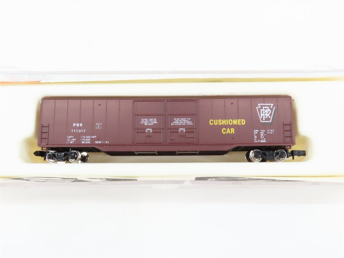 N Scale Con-Cor 0001-5550 PRR Pennsylvania 60&#39; Double Plug Door Box Car #111317