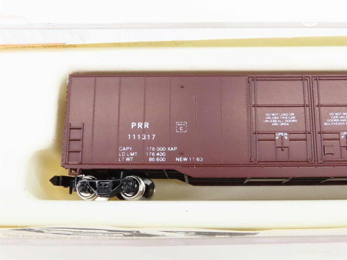 N Scale Con-Cor 0001-5550 PRR Pennsylvania 60&#39; Double Plug Door Box Car #111317