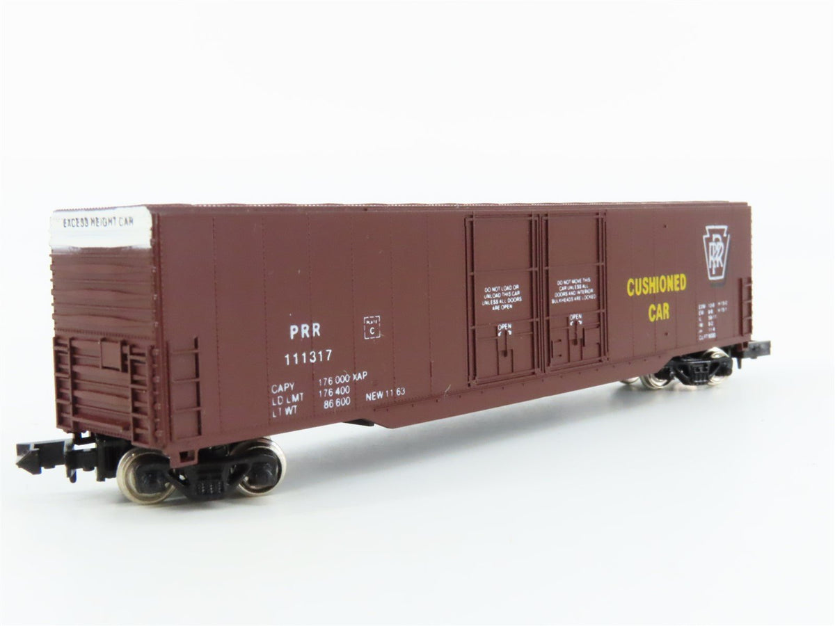 N Scale Con-Cor 0001-5550 PRR Pennsylvania 60&#39; Double Plug Door Box Car #111317