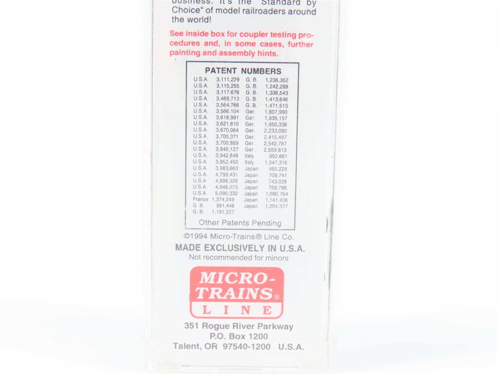 N Scale Micro-Trains MTL 30060 SSW Cotton Belt 50' Standard Boxcar #67317