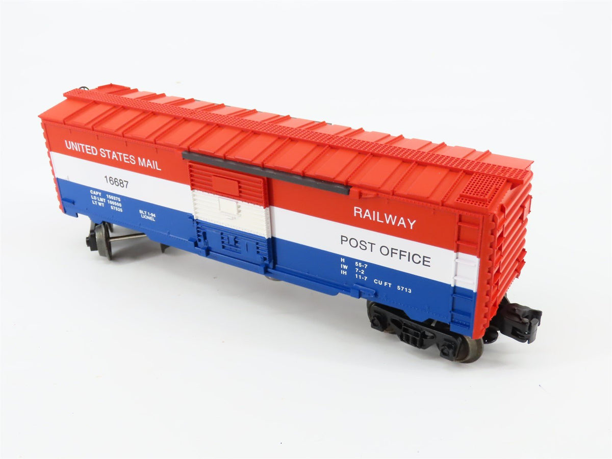 O Gauge 3-Rail Lionel 6-16687 USPS United States Mail Operating Box Car #16687