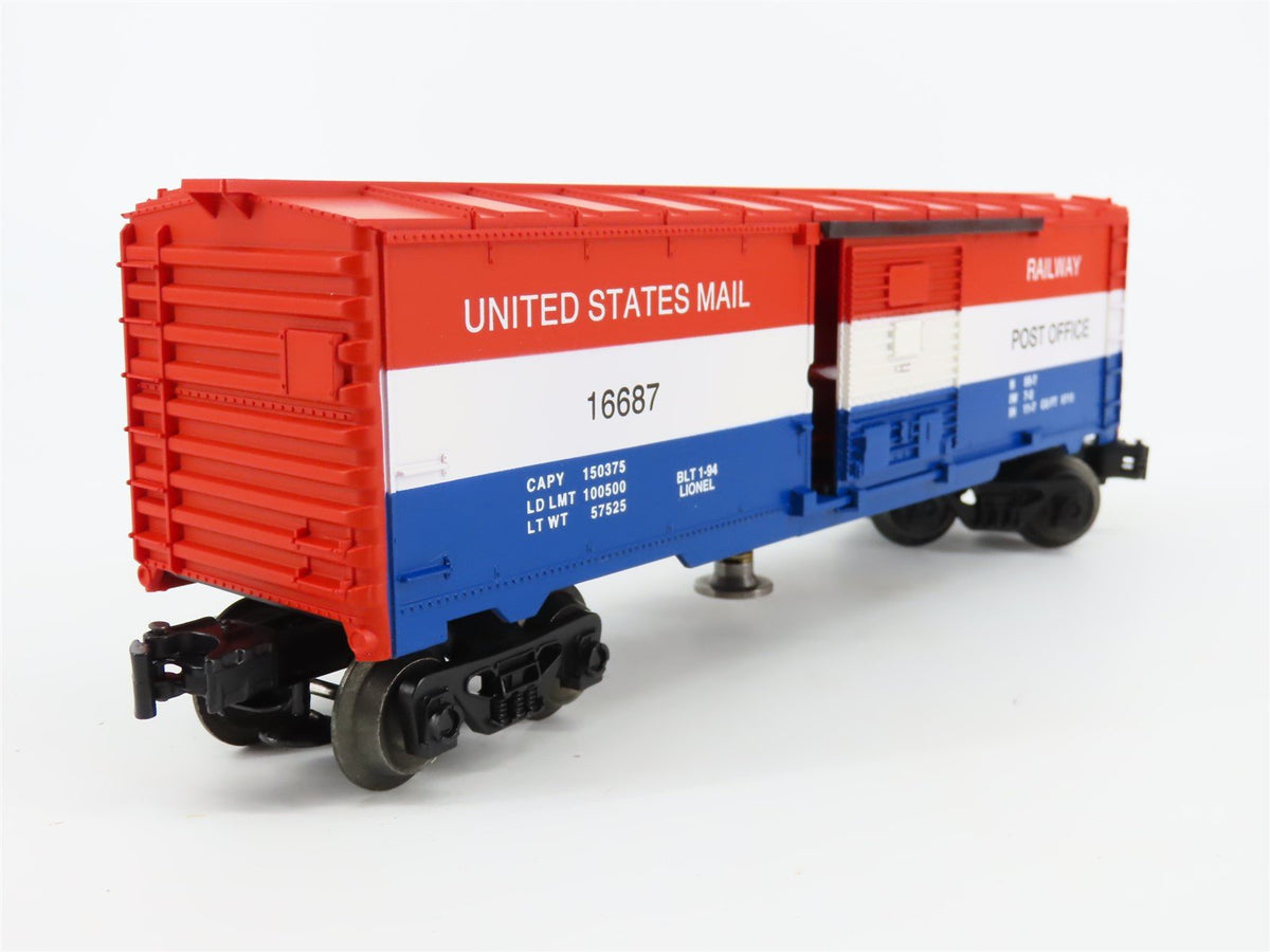 O Gauge 3-Rail Lionel 6-16687 USPS United States Mail Operating Box Car #16687