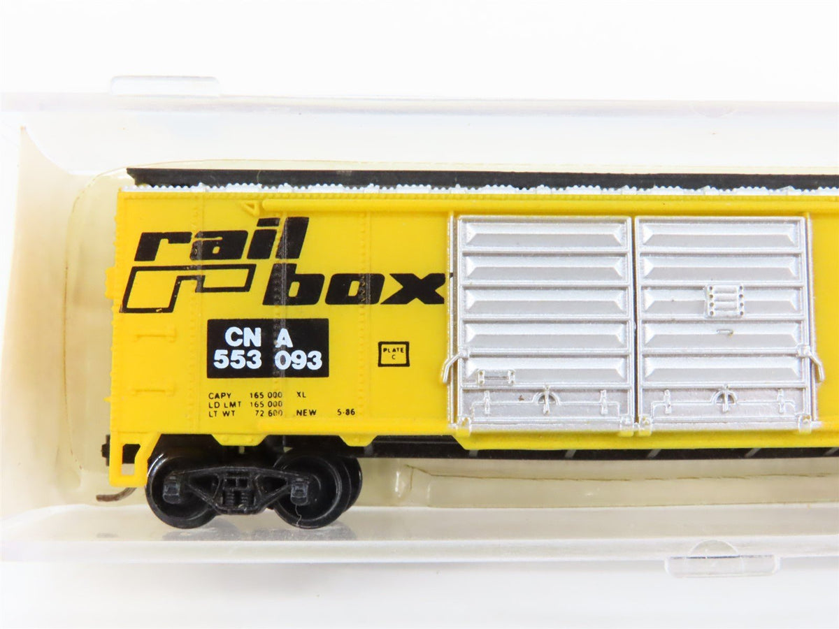 N Scale Life-Like 7736 CNA Railbox 50&#39; Double Door Box Car #553093