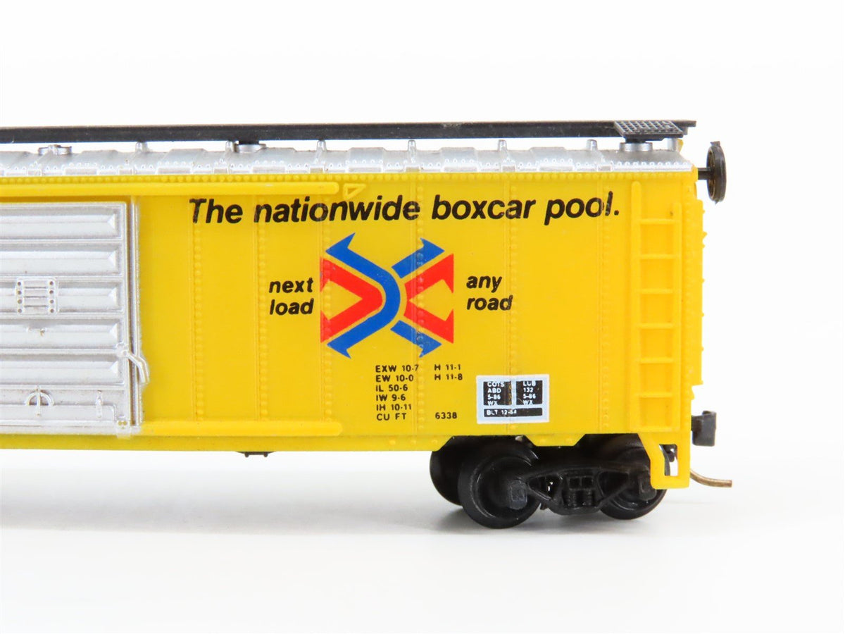 N Scale Life-Like 7736 CNA Railbox 50&#39; Double Door Box Car #553093