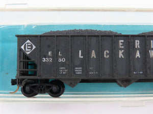 N Atlas 3270 EL Erie Lackawanna 3-Bay Hopper #33250 w/ Load - Custom Weathered