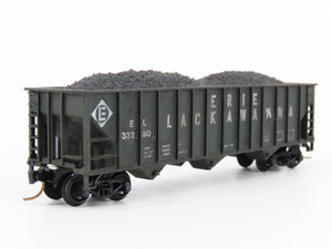 N Atlas 3270 EL Erie Lackawanna 3-Bay Hopper #33250 w/ Load - Custom Weathered