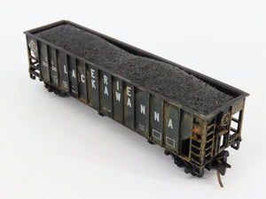 N Atlas 3270 EL Erie Lackawanna 3-Bay Hopper #33250 w/ Load - Custom Weathered