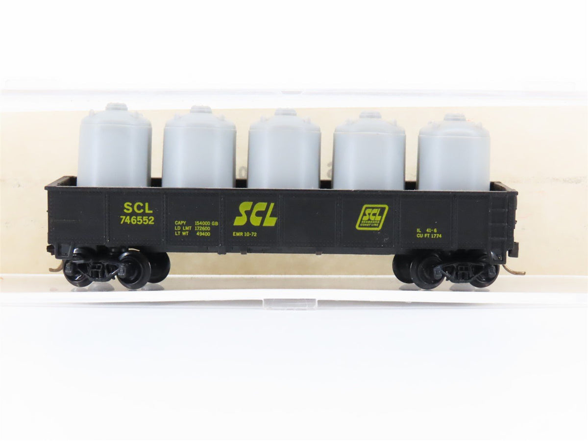 N Scale Atlas 3503 SCL Seaboard Coast Line 42&#39; Gondola Car #746552 w/Load