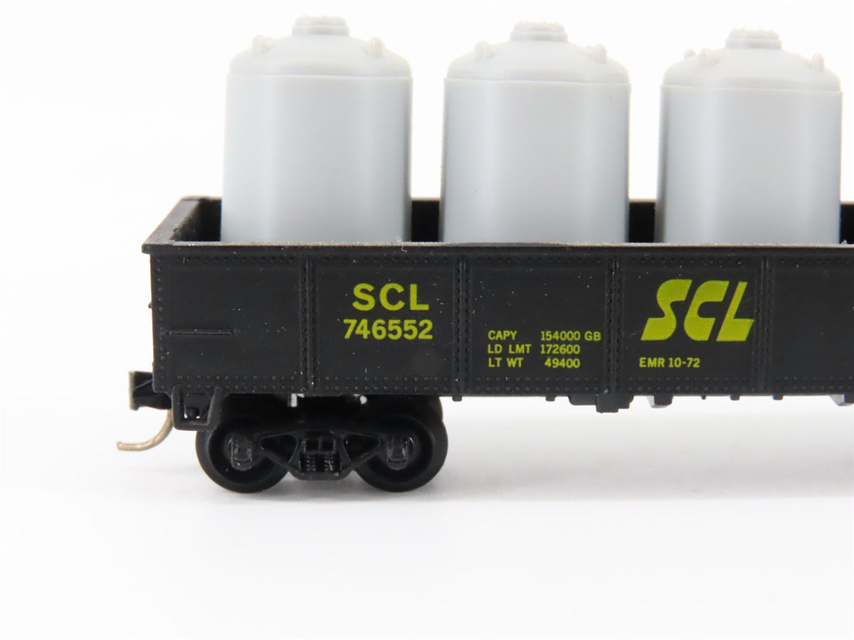 N Scale Atlas 3503 SCL Seaboard Coast Line 42&#39; Gondola Car #746552 w/Load