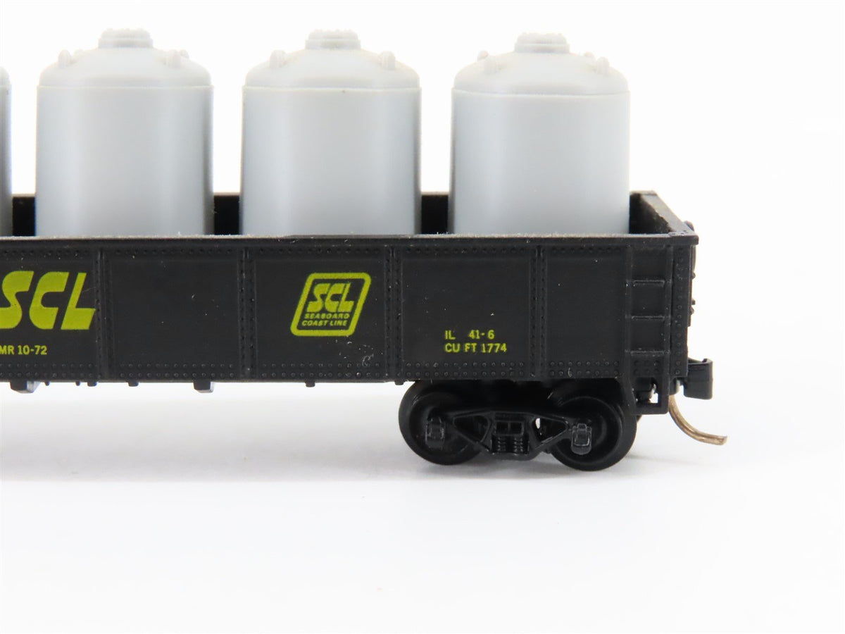 N Scale Atlas 3503 SCL Seaboard Coast Line 42&#39; Gondola Car #746552 w/Load