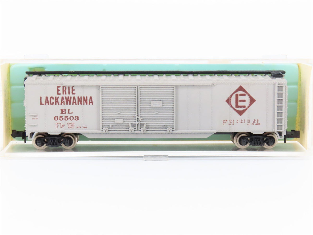 N Scale Atlas 2337 EL Erie Lackawanna 50&#39; Plug Door Boxcar #65503