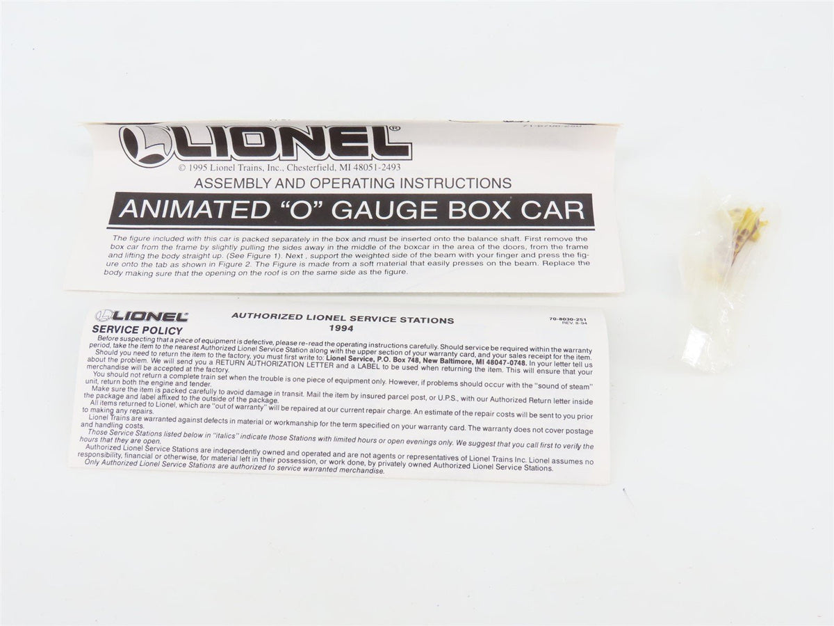 O Gauge 3-Rail Lionel 6-16706 ATS Animal Transport Bobbing Giraffe Box Car 16706