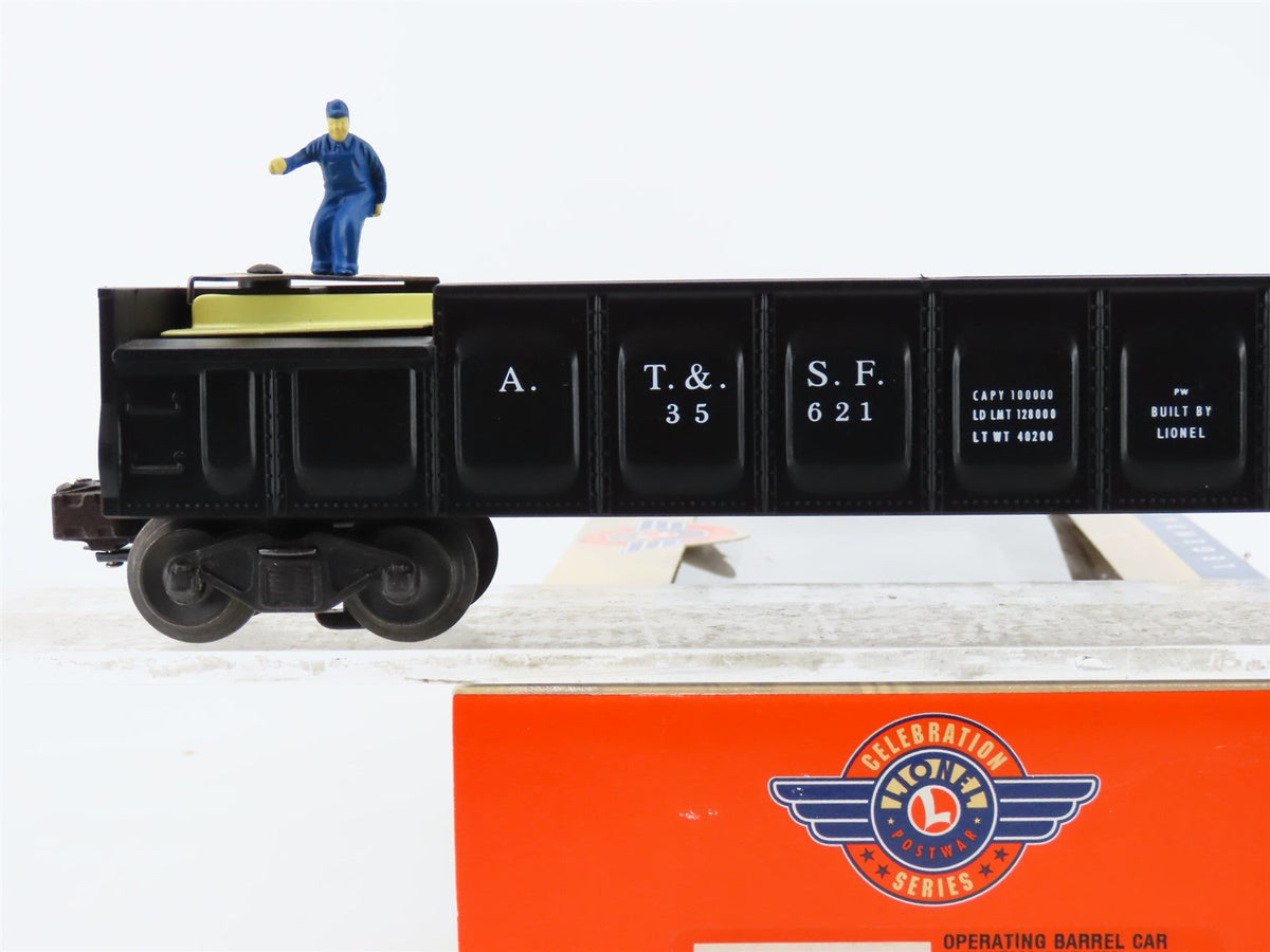 O Gauge 3-Rail Lionel 6-26757 Postwar ATSF Santa Fe Operating Barrel Car #35621