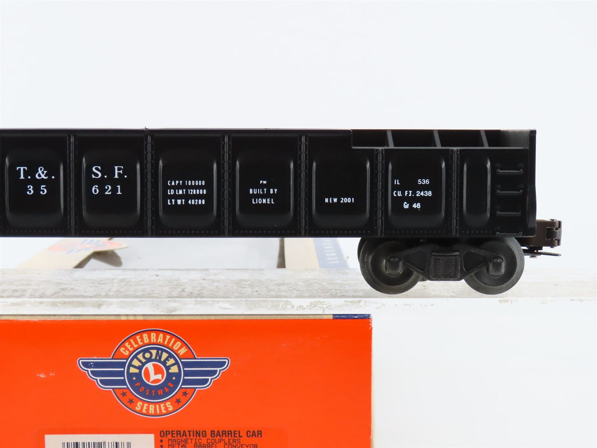 O Gauge 3-Rail Lionel 6-26757 Postwar ATSF Santa Fe Operating Barrel Car #35621