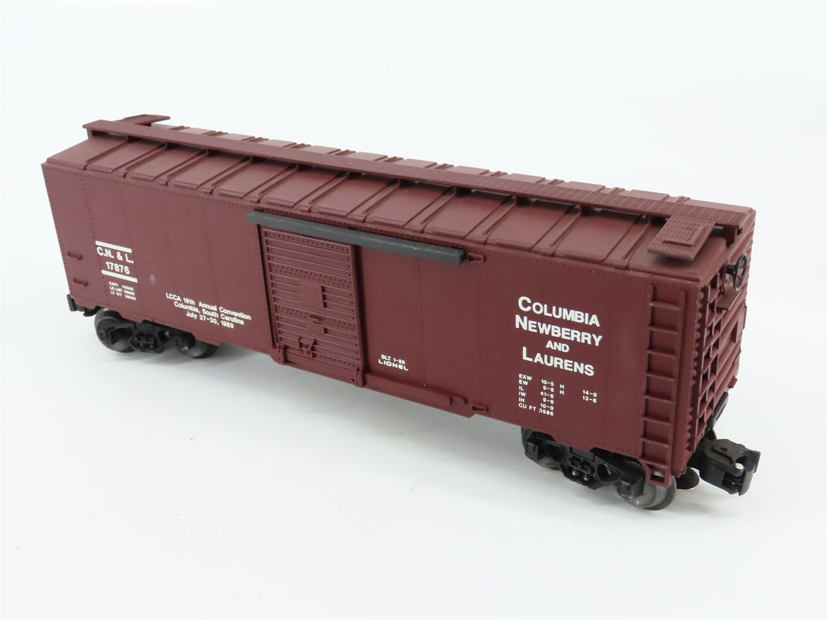 O Gauge 3-Rail Lionel 6-17876 CN&amp;L Columbia Newberry &amp; Laurens Box Car #17876