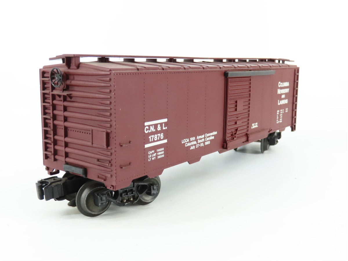 O Gauge 3-Rail Lionel 6-17876 CN&amp;L Columbia Newberry &amp; Laurens Box Car #17876