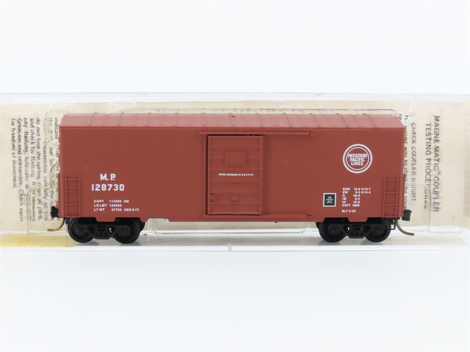 N Scale Micro-Trains/Kadee 24190 MP Missouri Pacific 40' Standard Boxcar #128730